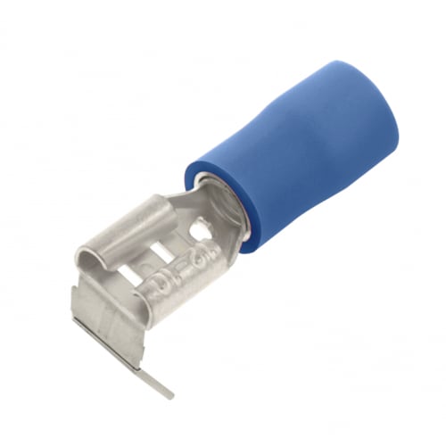 Unicrimp QBPOA63 6.3mm Blue Pre Insulated Piggyback Tab-100