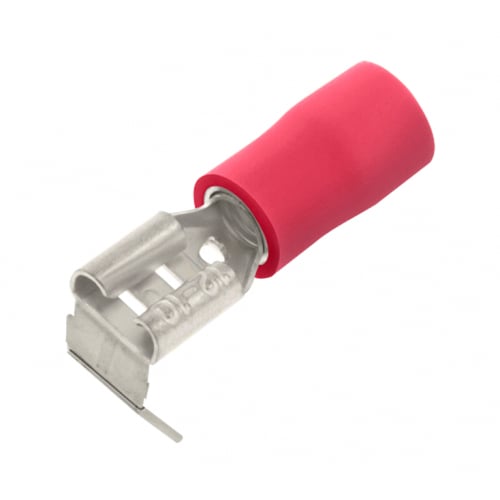 Unicrimp QRPOA63 6.3mm Red Pre Insulated Piggyback Tab-100