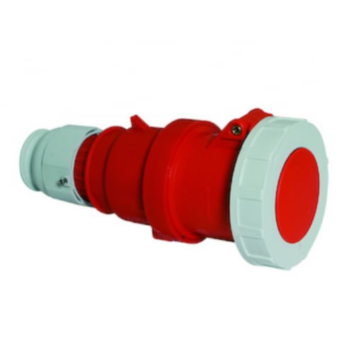 Ceenorm 3124 63a 415v 3P+N & Earth 5pin IP67 Red Coupler Socket