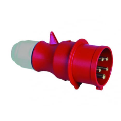 Ceenorm 203TLS 16amp 415volt 3P+N & Earth 5pin IP44 Red Plug