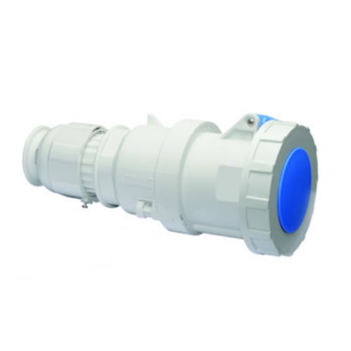 Ceenorm 3181 63a 240v 2P & Earth 3pin IP67 Blue Coupler Socket