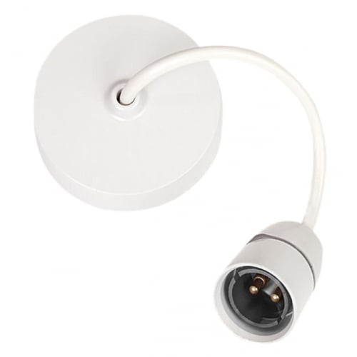 Scolmore PRC031 6" T2 Rated BC White Ceiling Pendant Set