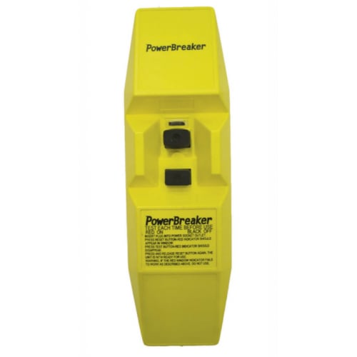 Powerbreaker J62Y 110V DP 16amp Max. 30mA 40mS Inline RCD Yellow Body
