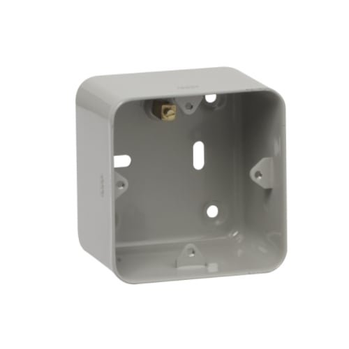 Schneider Get GBG01P 1 & 2 Gang Grid Box grey Surface or Flush Plain