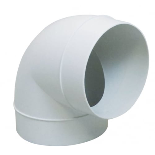Manrose PL44900 100mm 90 Degree round PVC Bend