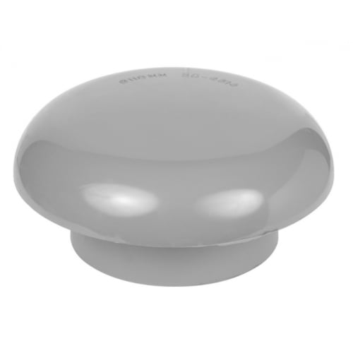 Nat 4110 1430 110mm Mushroom Style Roof Cowl Grey