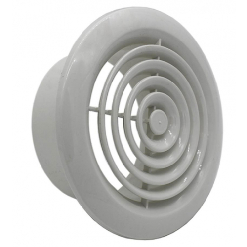 Manrose 2100W 100mm White Circular Internal Grille
