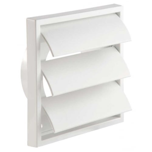 Manrose PL41011WHI 100m/110x54mm Dual White Gravity Shutter