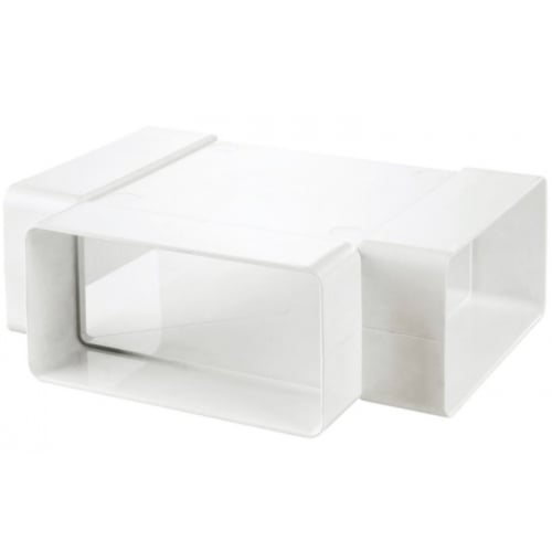 Manrose PL40080 110mm x 54mm Flat Duct Horizontal Tee Piece
