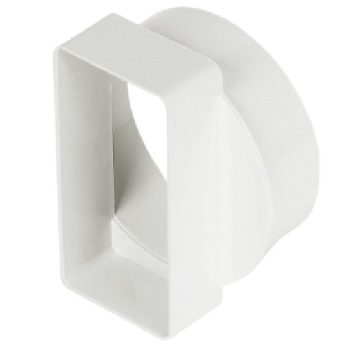 Manrose PL40700 110x54mm Flat to 100mm Round Rectangular Adaptor