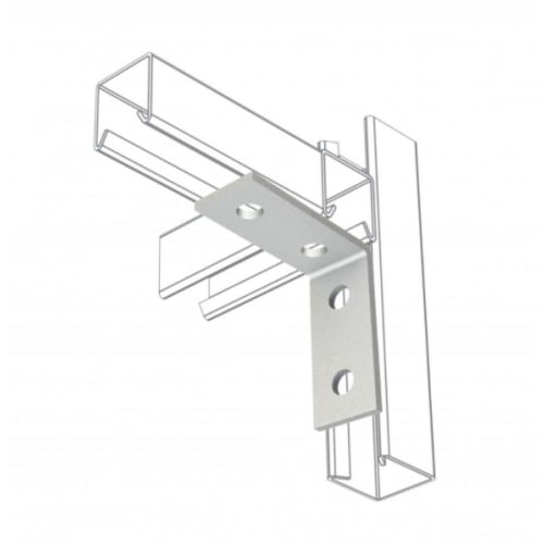 Metpro MP11 4 hole 90o Galvanised angle bracket 102mmx86mm