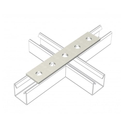 Metpro MP5 5 hole Galvanised splice plate 210mmx40mm