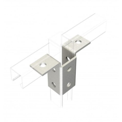 Metpro MP32 8 hole 2 lug Galvanised wing bracket 130mmx100mm