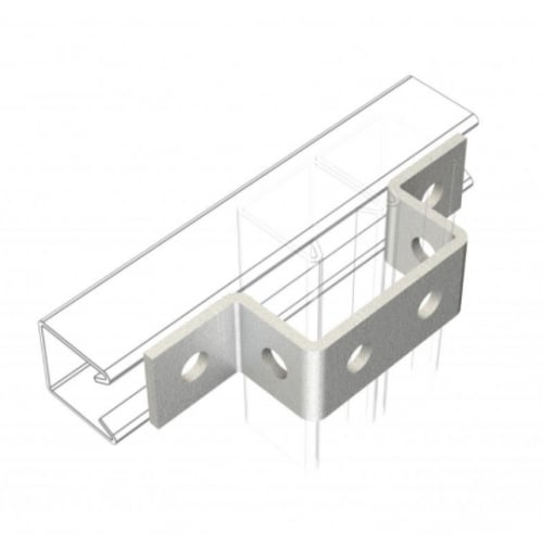 Metpro MP31 6 hole Galvanised side by side U bracket 178mmx41mm