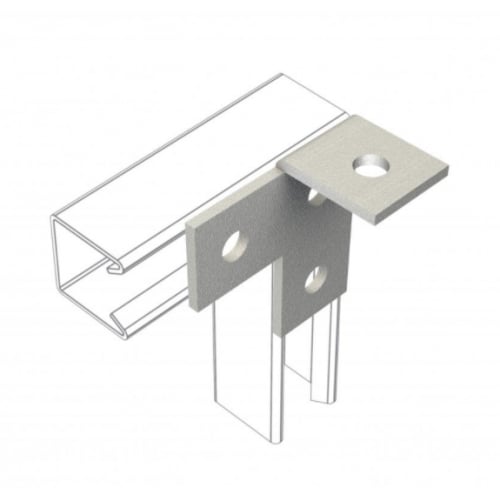 Metpro MP14 4 hole Galvanised offset right bracket 90mmx48mm