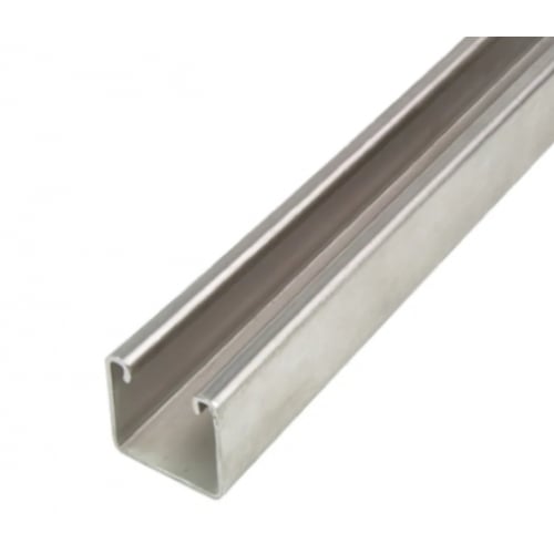 Unistrut P1000/PG/3 41x41x2.5mm Plain Channel - 3m Length