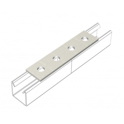 Metpro MP4 4 hole Galvanised splice plate 168mmx40mm