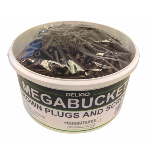 DEG MT10 Brown Plugs & 2x10 Pozi Screw Trade Tub