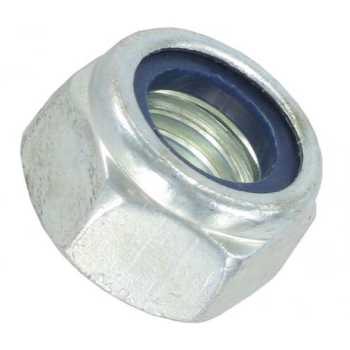 Deligo ISNN12 M12 BZP Nylon Insert Steel Nut