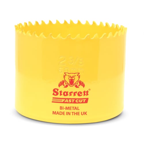 Starrett FCH0238 60mm / 2.3/8" Constant Pitch Bi Metal Hole Saw