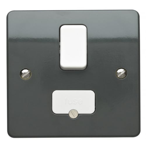 MK K330GRA 13a DP Switched Connection unit with Flex Outlet Graphite Part M Compliant