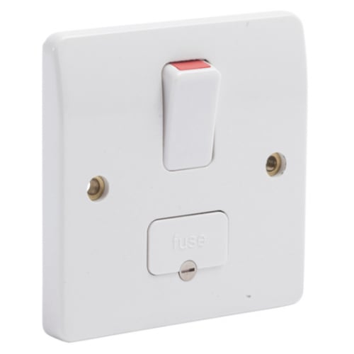 MK K1040WHI Logic Plus 13amp DP Switched Spur White