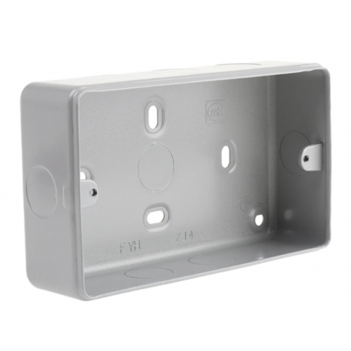 MK K897ALM 2 Gang Spare Metalclad Box