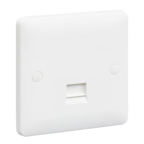 MK Base MB427WHI 1 Gang BT Slave Telephone Socket