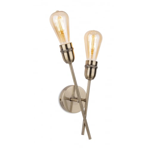 Firstlight 2882AB Leon 2 Light Wall Antique Brass