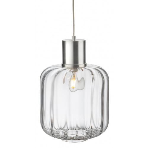 Firstlight 2852CL Eton Pendant Aluminium with Clear Glass