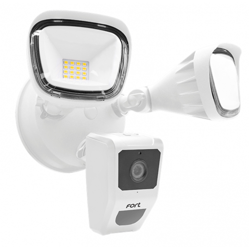 ESP ECSPCAMSLW Wifi Security Camera Twin Flood White
