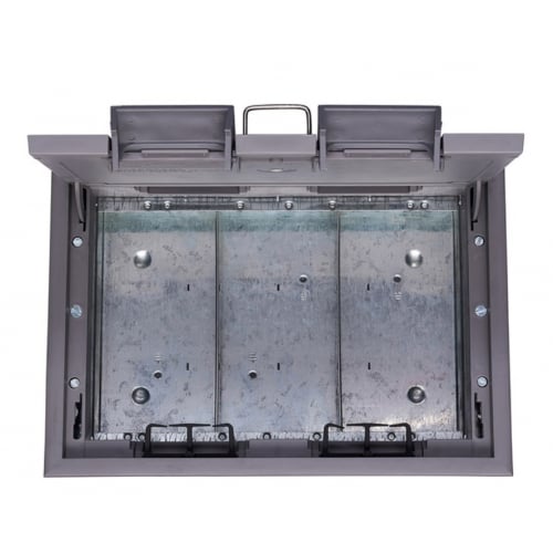 Britmac Grosvenor GR03G 3 compartment empty fast fix floor box