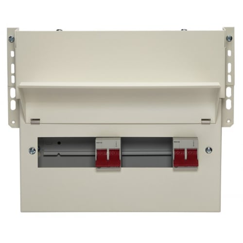 Wylex FALNMHIIX9DT 9 Way 100A Dual Tarrif 320mm Metal Skeleton Unit