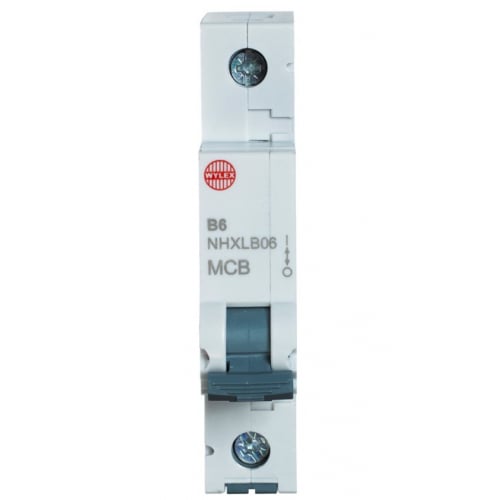 Wylex NHXLB10 10 Amp 6KA Single Pole Type B MCB 