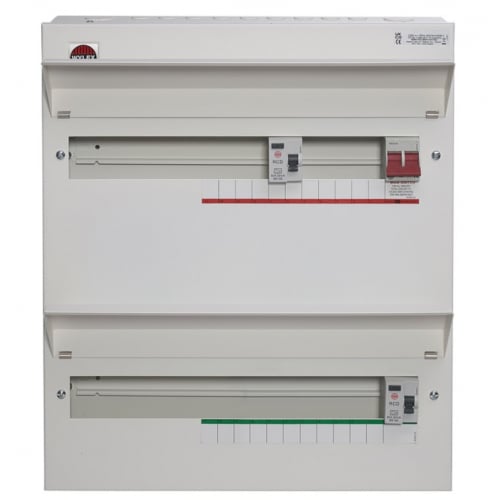 Wylex NMDRS36SSLMHIA 36way Split Load Metal Consumer Unit