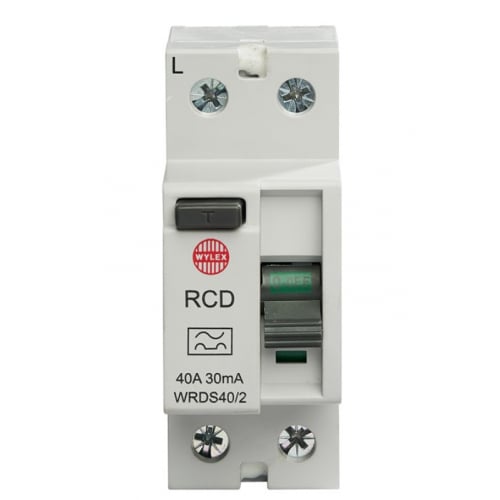 Wylex Lifeline WRDS40/2 40 Amp 30ma trip 2 Pole 2 module Type A RCD
