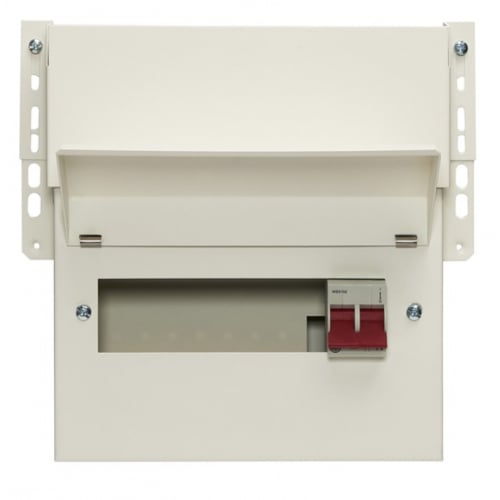 Wylex FALNM806L 8 Way 100 Amp DP 273mm Metal Cased Skeleton Unit