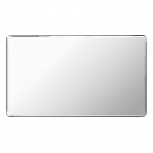 BG FPC95-01 2 Gang Blank Plate Polished Chrome