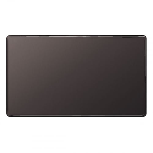 BG FBN95-01 2 Gang Blank Plate Black Nickel