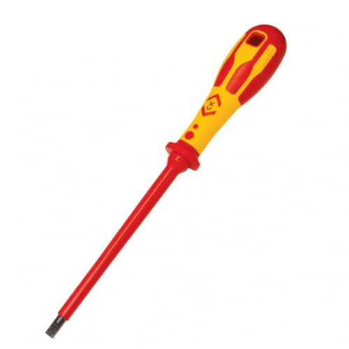 CK Tools T49144-100 M10x200mm Slotted VDE Screwdriver