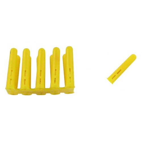 Deligo MPYELLOW Yellow Wall Plug Box 100 Drill Size 5mm