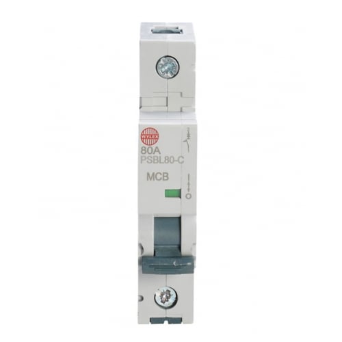 Wylex PSBL80-C 80 Amp Type C 10kA Single Pole MCB