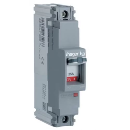 Hager HDA023E 25a SP 18ka MCCB