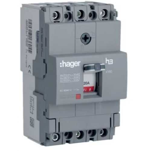 Hager HDA025Z 25a TP 18ka MCCB