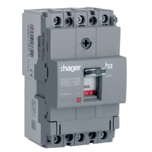 Hager HDA080Z 80a TP 18ka MCCB