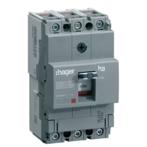 Hager HDA125Z 125a TP 18ka MCCB