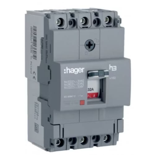Hager HDA032Z 32a TP 18ka MCCB