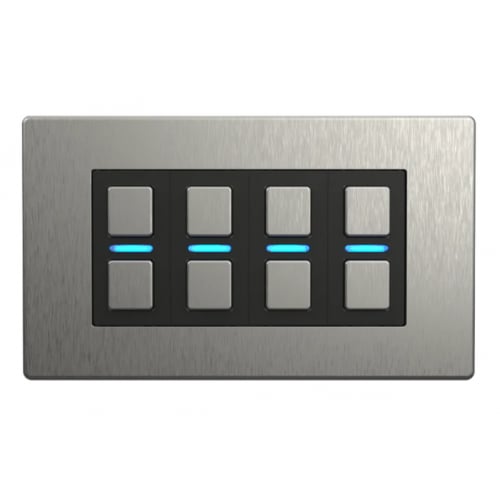 Lightwave LP24SS 4 Gang Smart Dimmer Stainless Steel