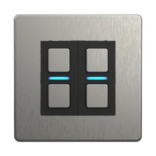 Lightwave LP22SS 2 Gang Smart Dimmer Stainless Steel