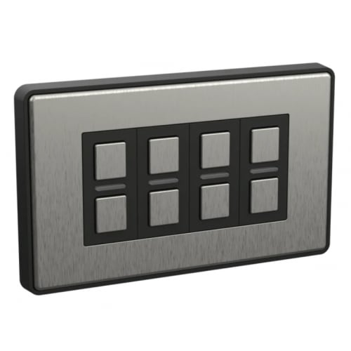 Lightwave LP54SS 4 Gang Wire Free Smart Dimmer Stainless Steel